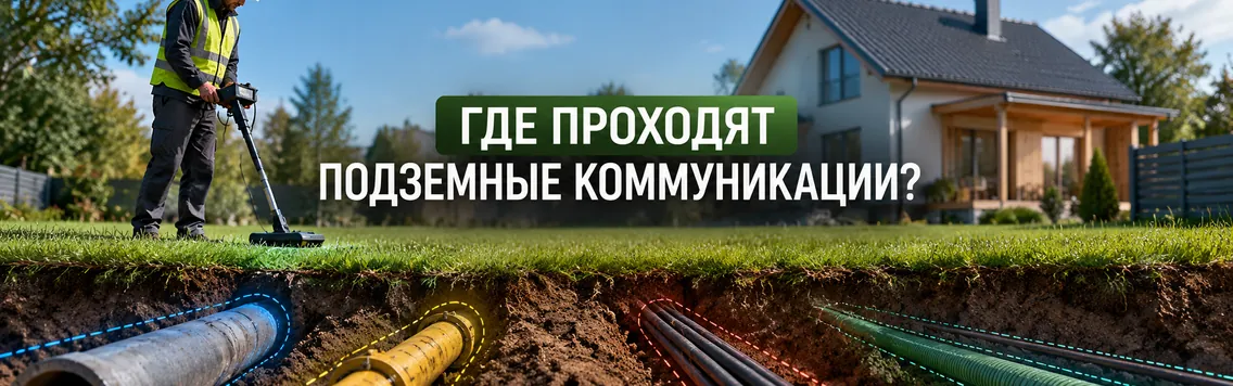 Как узнать, где под землёй проходят трубы, кабели и другие коммуникации?