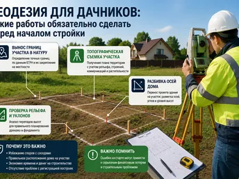 Геодезия для дачников: какие работы обязательно сделать перед началом стройки