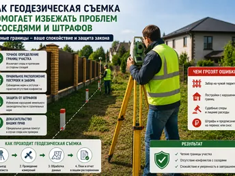 Как геодезическая съемка помогает избежать проблем с соседями и штрафов