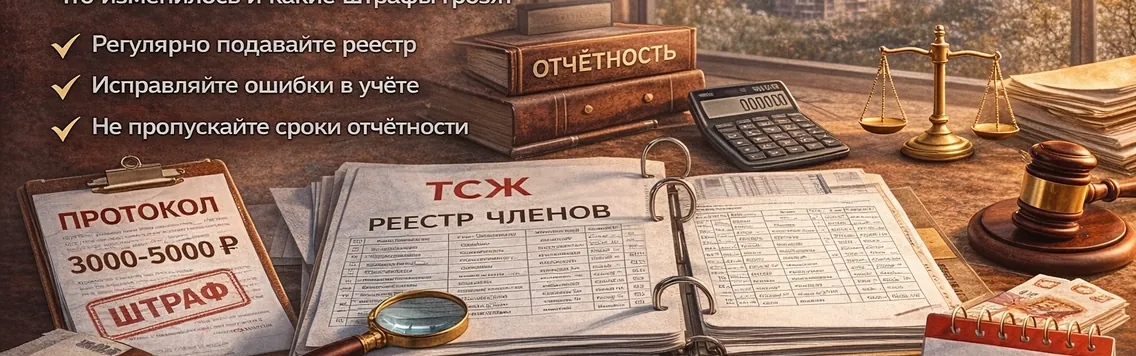 Новые требования к отчётности ТСЖ в 2026 году: что изменилось и какие штрафы грозят