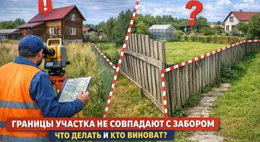 Границы участка не совпадают с забором: что делать и кто виноват?