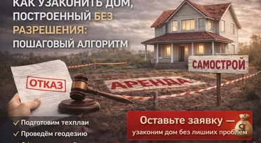 Как узаконить дом, построенный без разрешения: пошаговый алгоритм