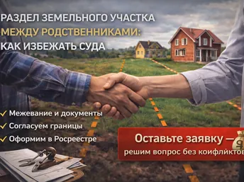 Раздел земельного участка между родственниками: как избежать суда