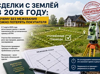 Сделки с землёй в 2026 году: почему без межевания можно потерять покупателя