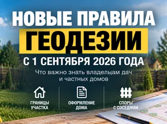 Геодезия по новым правилам с 1 сентября 2026 года: что нужно знать владельцу дачи или частного дома
