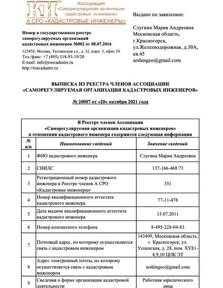 Саморегулируемая организация «Кадастровые инженеры»