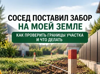 Сосед поставил забор на моей земле: как проверить границы участка и что делать