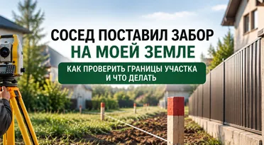 Сосед поставил забор на моей земле: как проверить границы участка и что делать