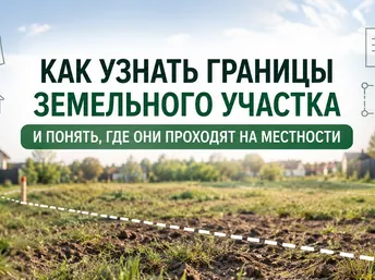 Как узнать границы земельного участка и понять, где они проходят на местности