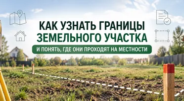 Как узнать границы земельного участка и понять, где они проходят на местности