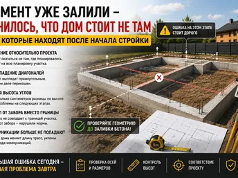 Фундамент уже залили — и выяснилось, что дом стоит не там: 5 ошибок, которые находят после начала стройки