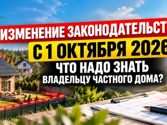 Дроны над участками, новые тарифы и проверки: что изменилось для владельцев частных домов с 1 октября 2026 года