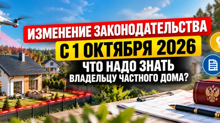 Дроны над участками, новые тарифы и проверки: что изменилось для владельцев частных домов с 1 октября 2026 года