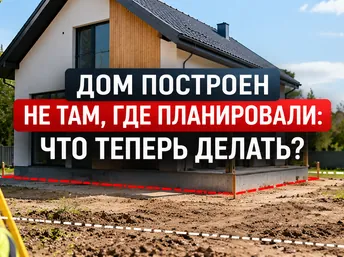 Дом построен не там, где планировали: что теперь делать?