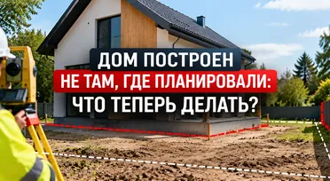 Дом построен не там, где планировали: что теперь делать?